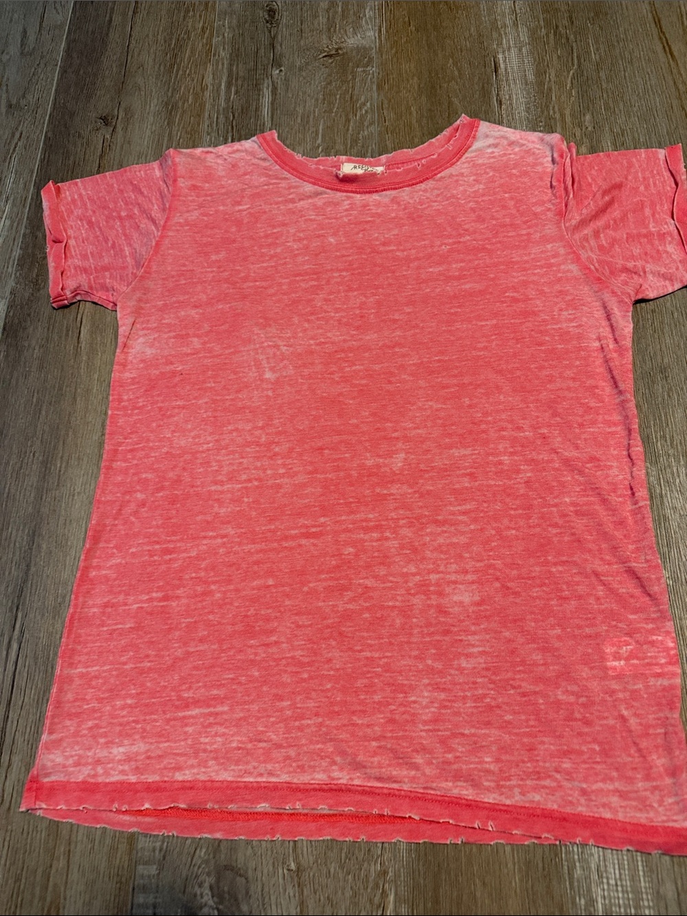 Refined Canvas Heathered Coral Short Sleeve Tee